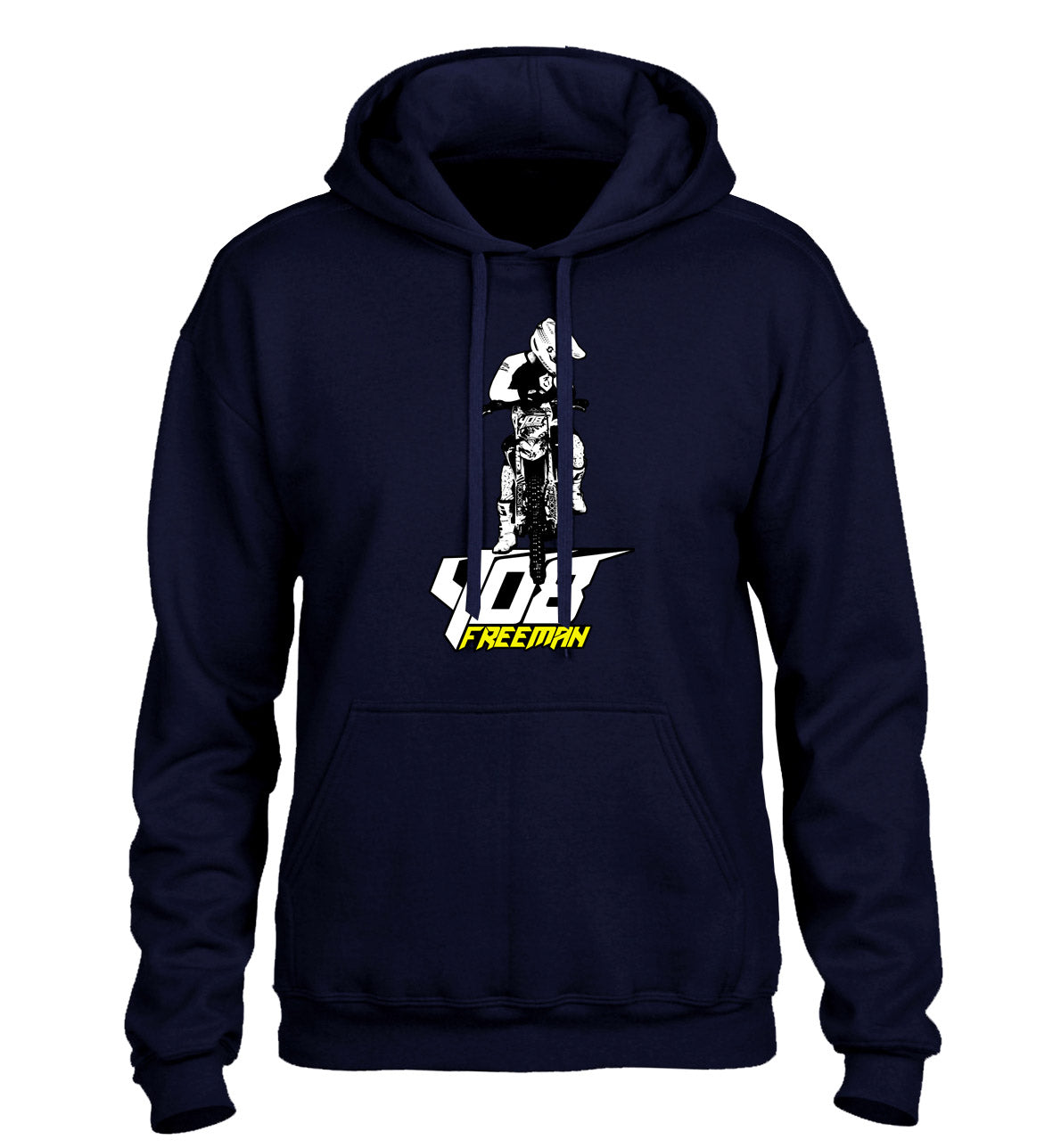 408 Freeman Dirt Bike Mens Hoodie